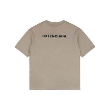 Replica Balenciaga Back Medium Fit T-Shirt in Beige