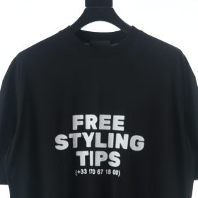 Balenciaga Styling Hotline Large Fit T-Shirt in Black and White - Best Wonder Closet