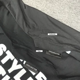 Balenciaga Styling Hotline Large Fit T-Shirt in Black and White - Best Wonder Closet