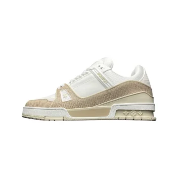 LV Trainer Sneaker with Printed Monogram in Beige - Best Wonder Closet