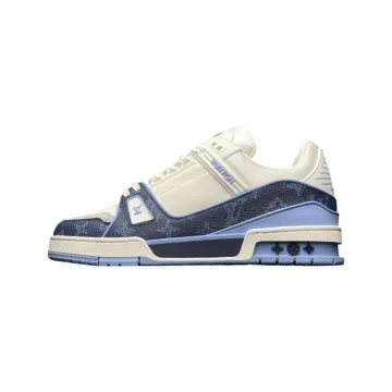 LV Trainer Sneaker with Printed Monogram in Navy - Best Wonder Closet