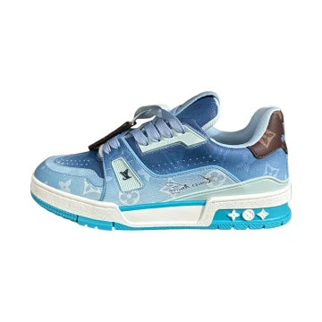 LV Trainer Sneaker with Monogram-printed Canvas in Blue - Best Wonder Closet