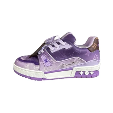 LV Trainer Sneaker with Monogram-printed Canvas in Purple - Best Wonder Closet