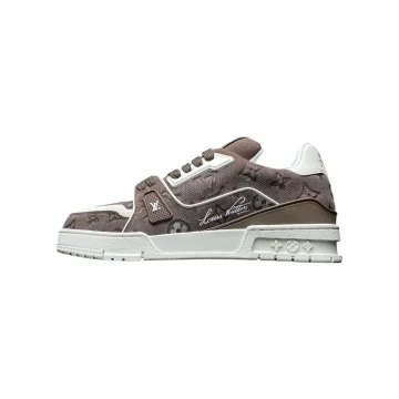 LV Trainer Sneaker in Taupe Brown - Best Wonder Closet