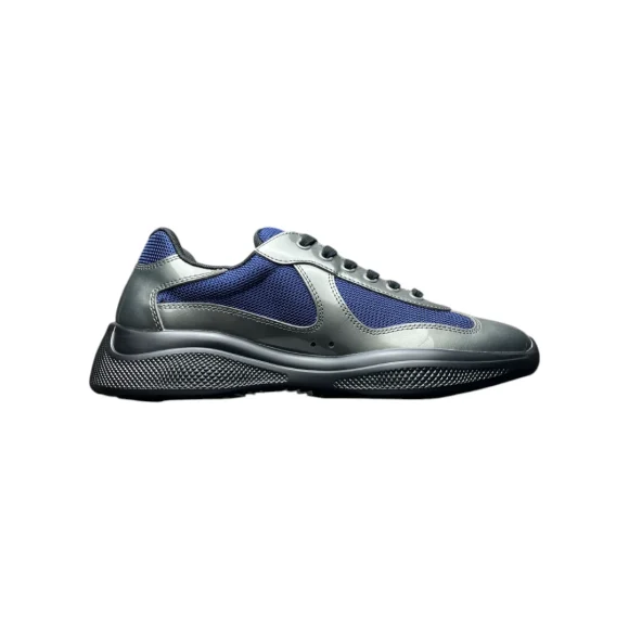 Prada America's Cap Sneaker in Anthracite Ink - Best Wonder Closet